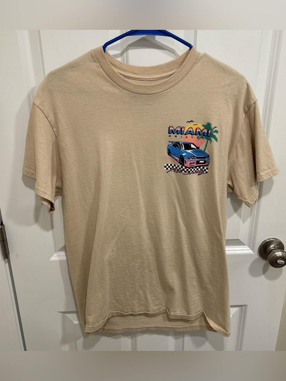 Riot Society Miami Drifting Nissan GTR R34 JDM T-Shirt Men’s U.S. Medium
